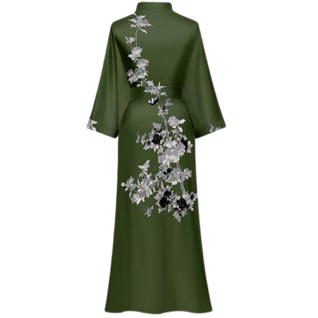 Kimono Peignoir En Satin