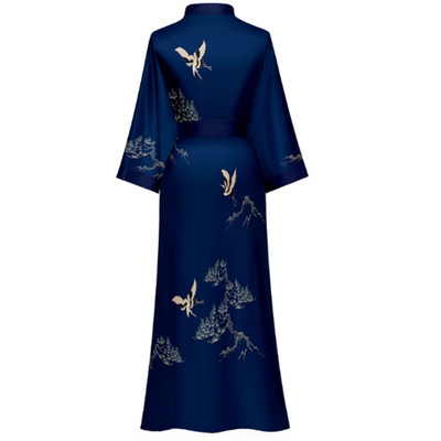 Peignoir Kimono Bleu Nuit