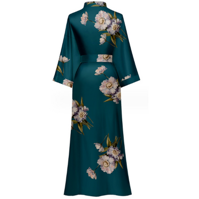 Peignoir Kimono Grandes Fleurs