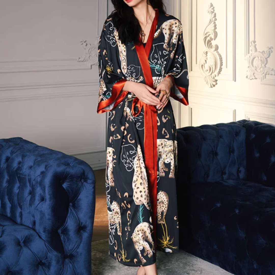 Peignoir Kimono Léopard