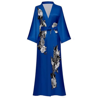 Peignoir Kimono Motifs Fleurs
