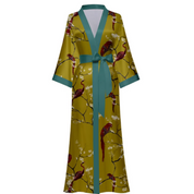 Peignoir Kimono Oiseaux Rouges